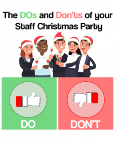 Dos and Don'ts of your Staff Christmas Party Infographic