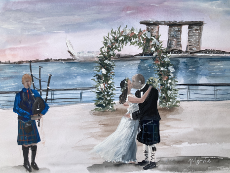 Paint my love story - Live Wedding painter 