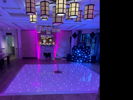 White led starlight dance floor