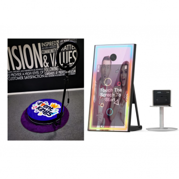 PACKAGE 1 - 360 Photo Booth + Magic Mirror