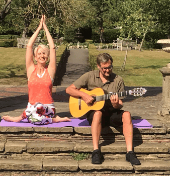 Yoga with live guitarist 