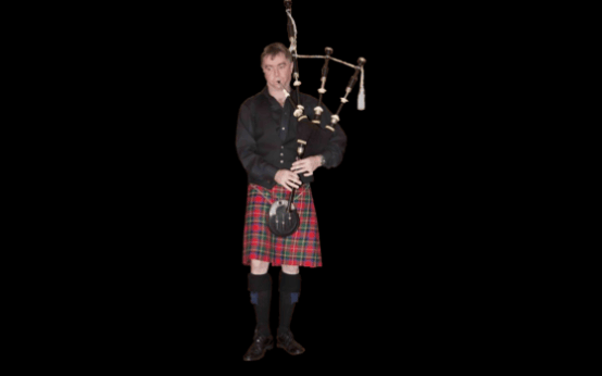 Ian Burrows Bagpiper