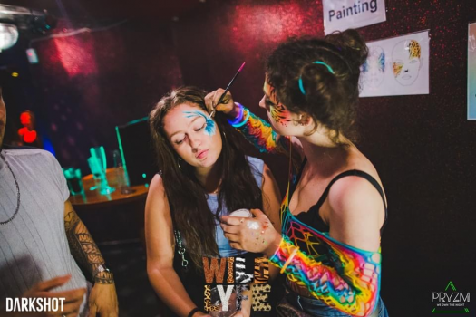 Magical face painting and glitter bar