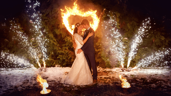 ALIATRIX | Fire and LED Wedding Photography